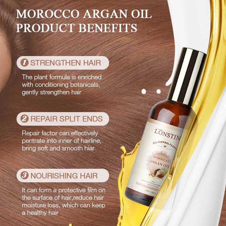 Lonstin Coconut Oil Hair Care Serum Organic Reduce Splitends Shea