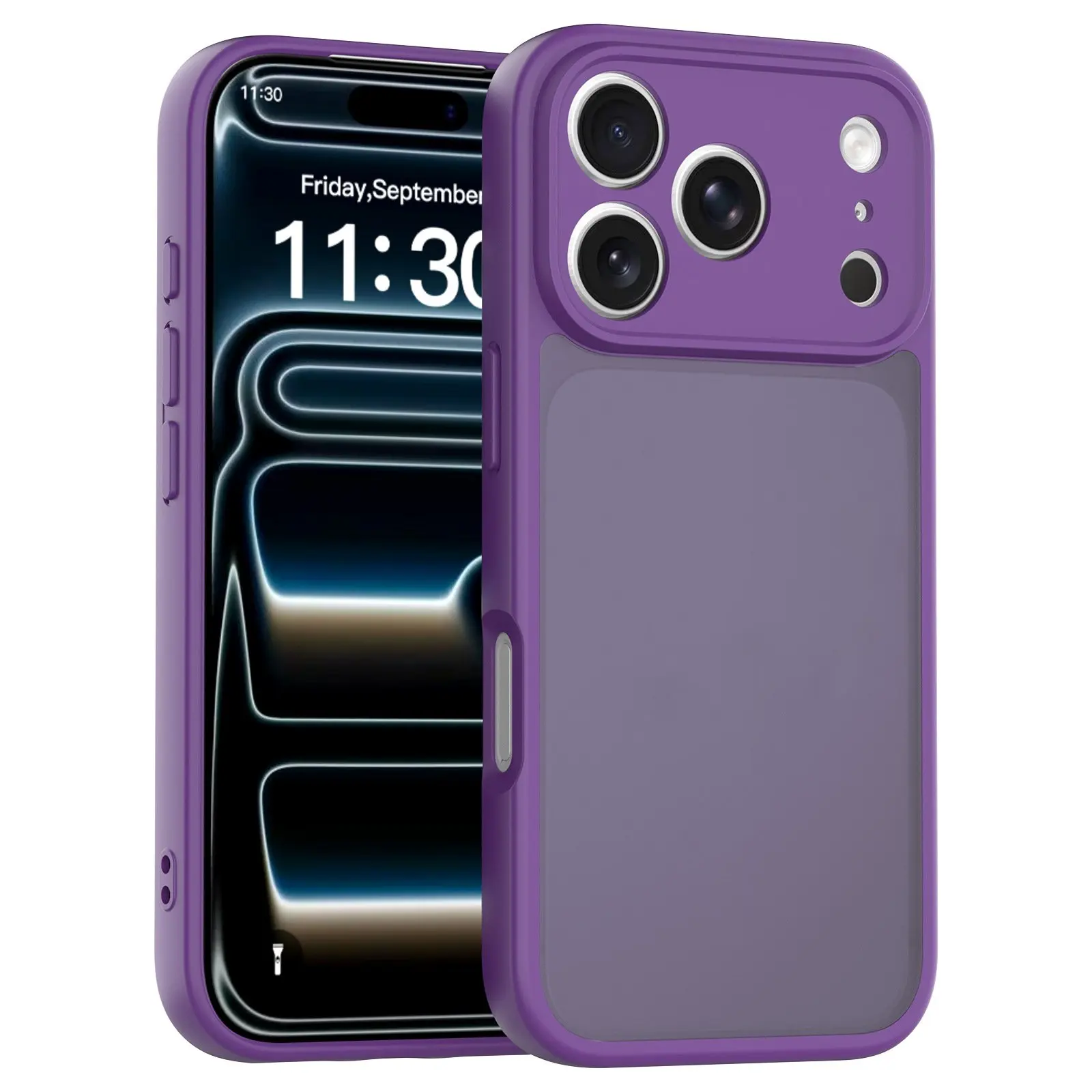 product factory manufacture acrylic tp skin feel matte semi transparent magnetic closure phone case for iphone 17 pro max laudtec-8