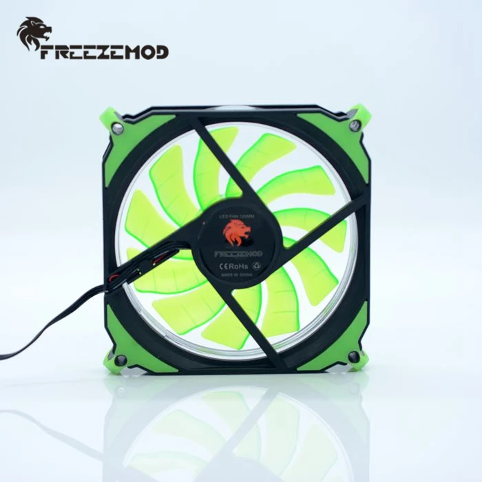 Freezemod 120 мм светодиодный вентилятор для компьютера DC 12V 4П + 3pin 50CFM кулер вентилятор корпуса ПК. FAN-RS12