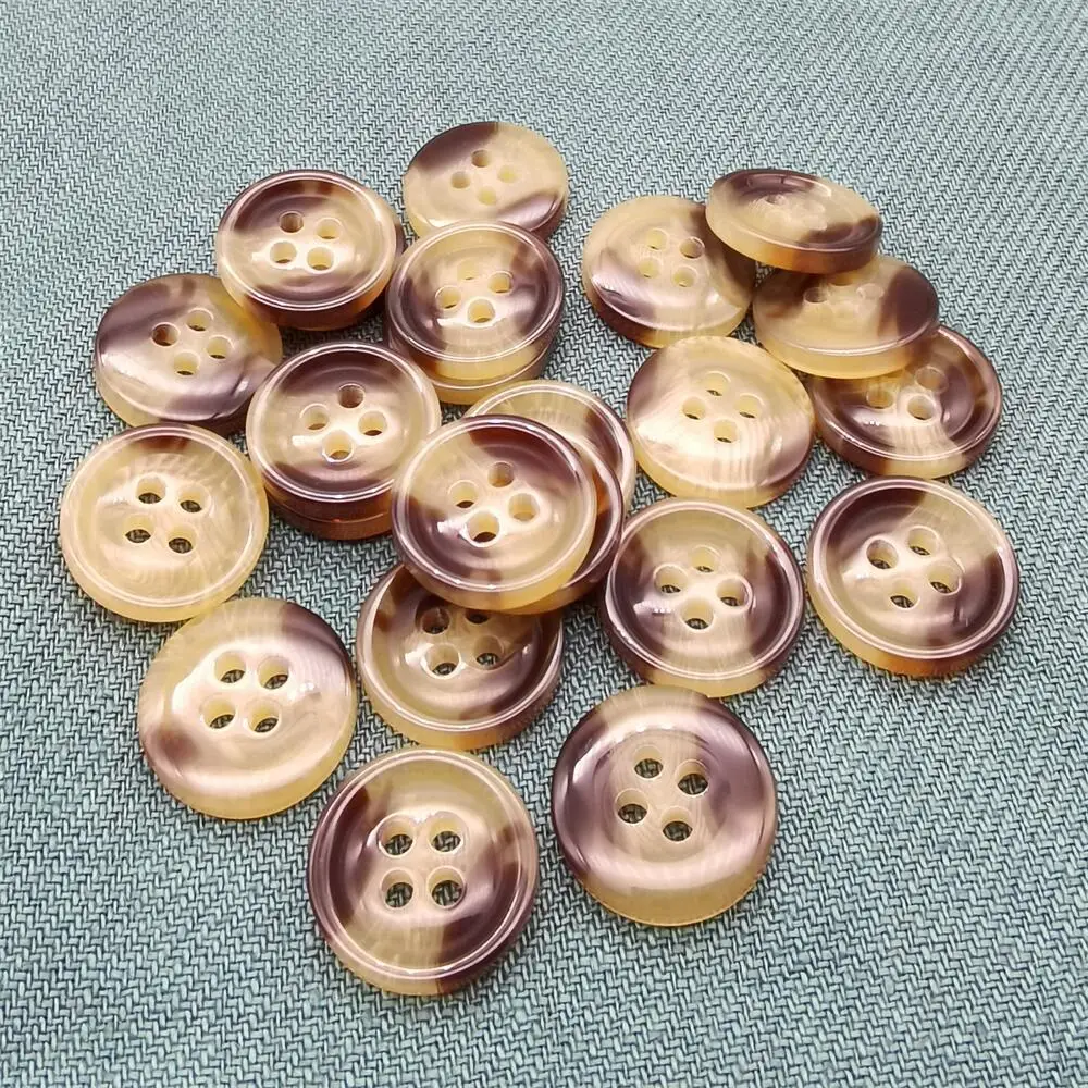 24l 15mm Plastic Mock Horn Button Polyester Resin Imitation Horn ...