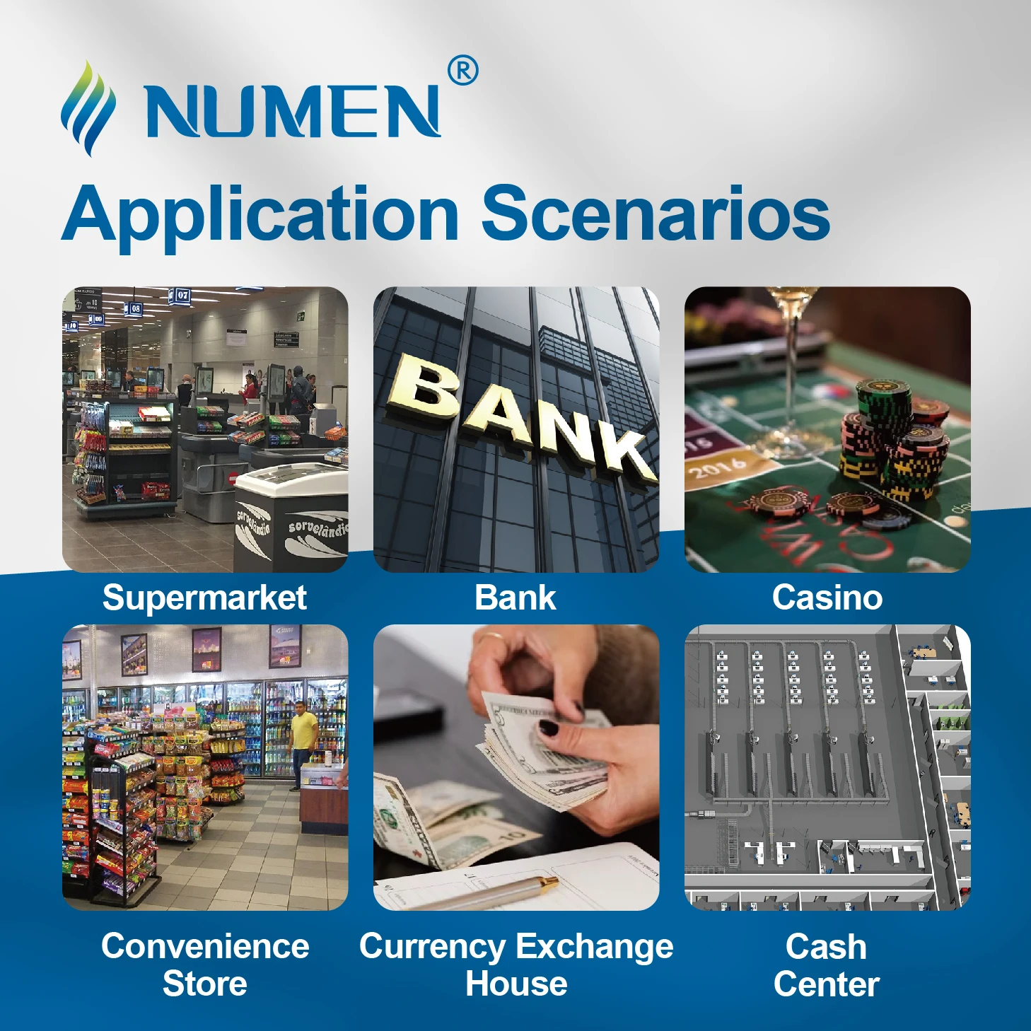 NUMEN SH-209Q Full Touch Screen Two Pockets Bill Banknote Cash Money Note Currency Sorter Mixed Money Counting Machine