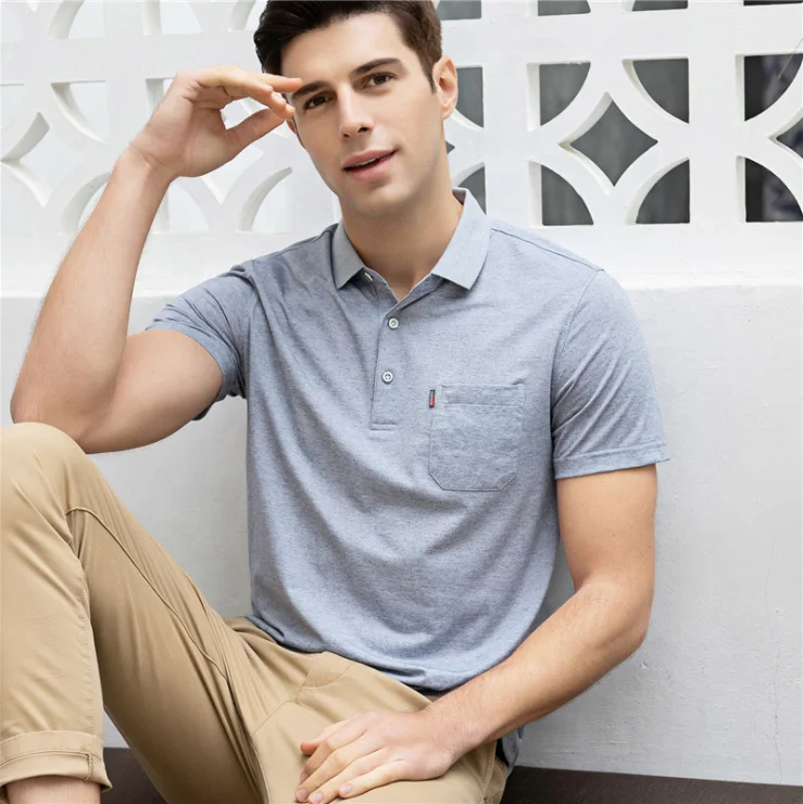 New Design Business Polo T Shirts Soft 100% Cotton Wholesale Plain Short Sleeve Men Garment Dyed Polo Shirt