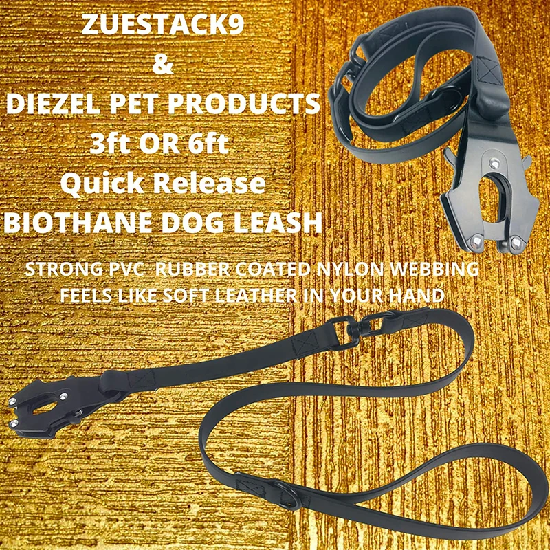 Nibao Waterproof Pvc Material Tactical Training Dog Leash With Frog