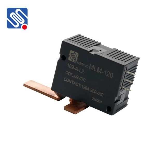 Meishuo MLM-120-109-A-L2 Normally Open 9VDC 120A Double Coils 6W Latching Relay for Electricity Meter