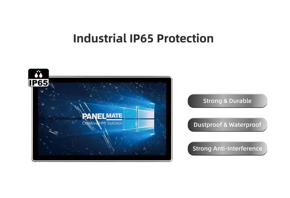 Embedded Display 15.6/18.5/19/21.5 Inch Lcd HMI Monitor for Industrial With VESA Pure Plane Capacitive Resistive Touch Screen