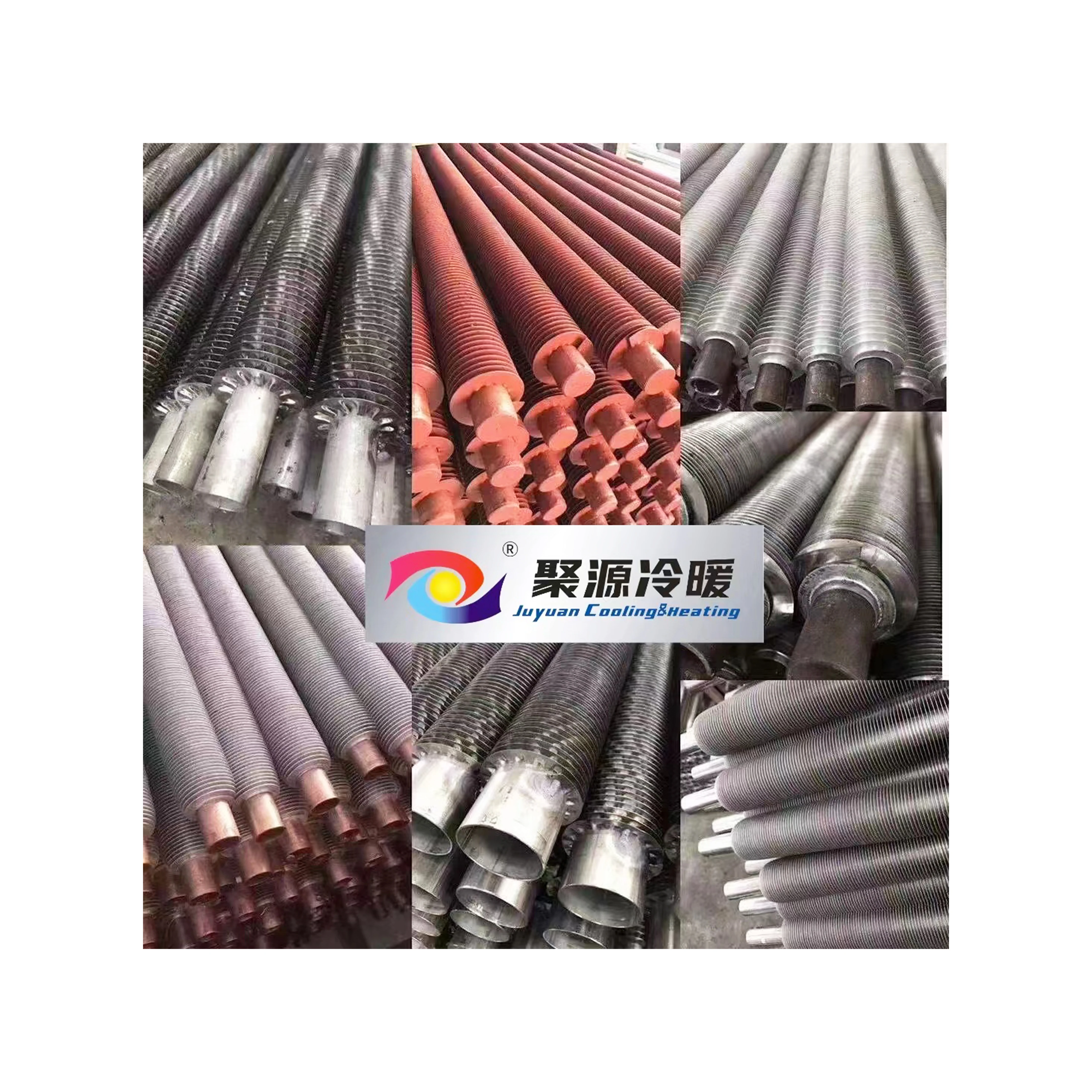 High Frequency Aluminium Spiral Fin Welded Economical Extruded Stainless Steel Finned Tube Air Cooler