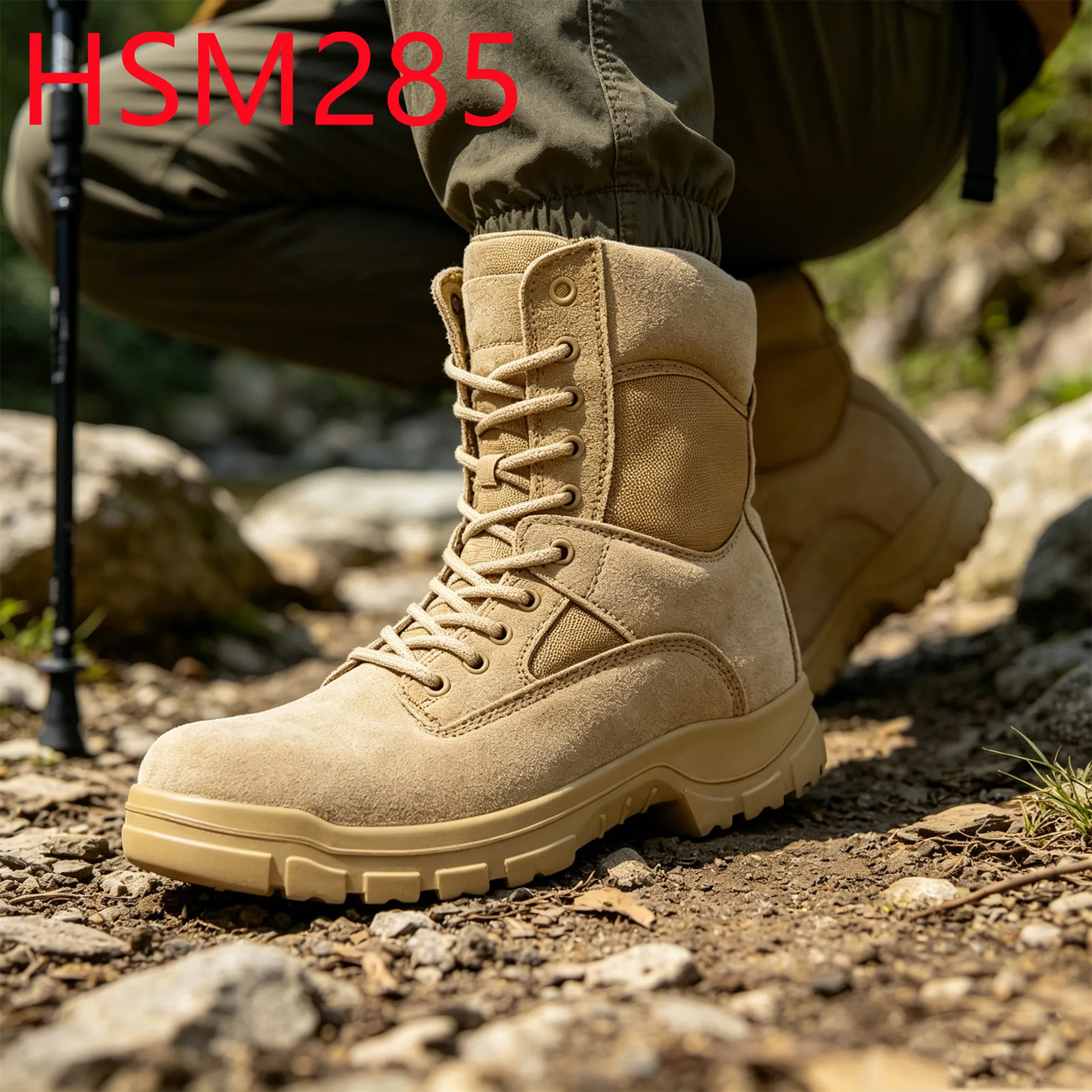 YYR, Brotannaí Tánaisteacha le Dealbhú Zipper & Velcro do Therrain Chlochmhar, Brotannaí Fásra le Sóim PU/PU Injicteáil don Mharaíocht, HSM285