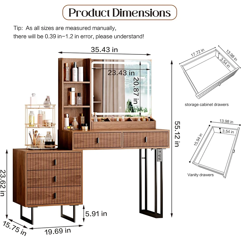 Product dimensions