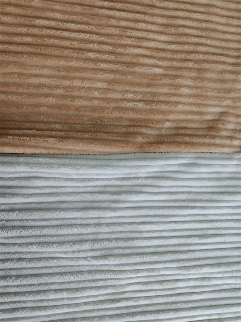 100% Polyester Corduroy Fabric Tricot Knitted Fleece Woven/Printed Stripes Design 150d for Girls' Dresses Sofas Suits Industry