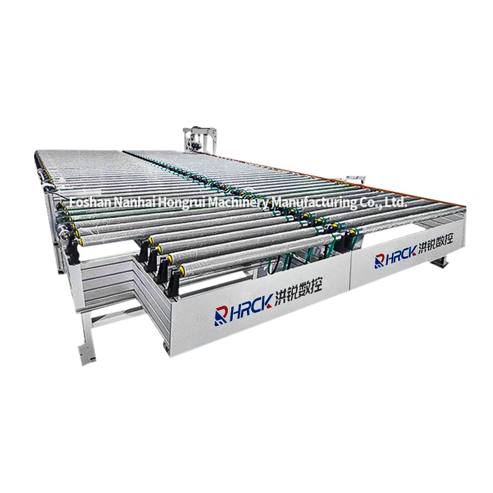 Double row straight roller table of Hongrui stable conveying edge banding machine