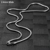 2.4 mm Wide Silver