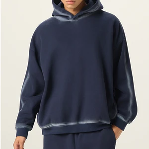 Custom Logo High Quality Streetwear 350GSM Heavyweight FOG Classic Fleece Thicken Heavy Pullover Oversized Monkey Wash Hoodies