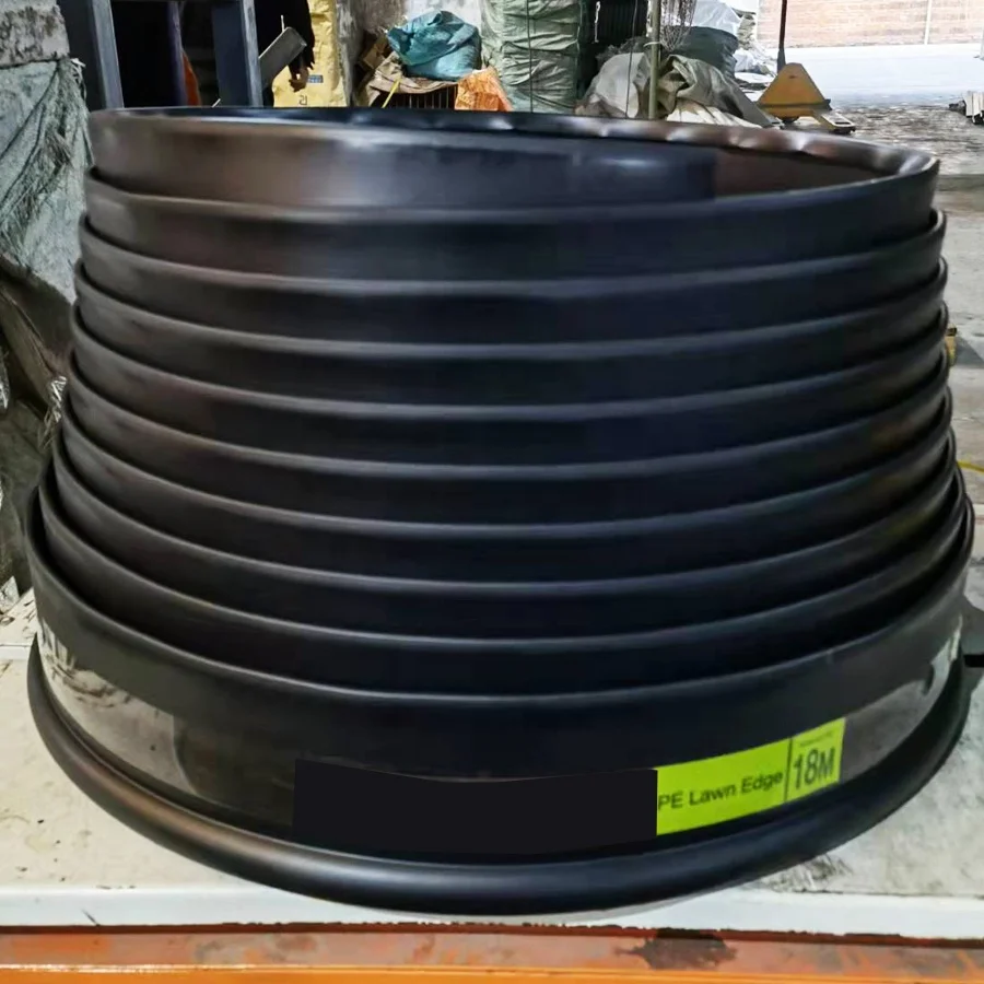 PE PVC Custom 1.97 5 Inches Landscaping Plastic Lawn Edging Rolls Smooth 10m for Garden Border