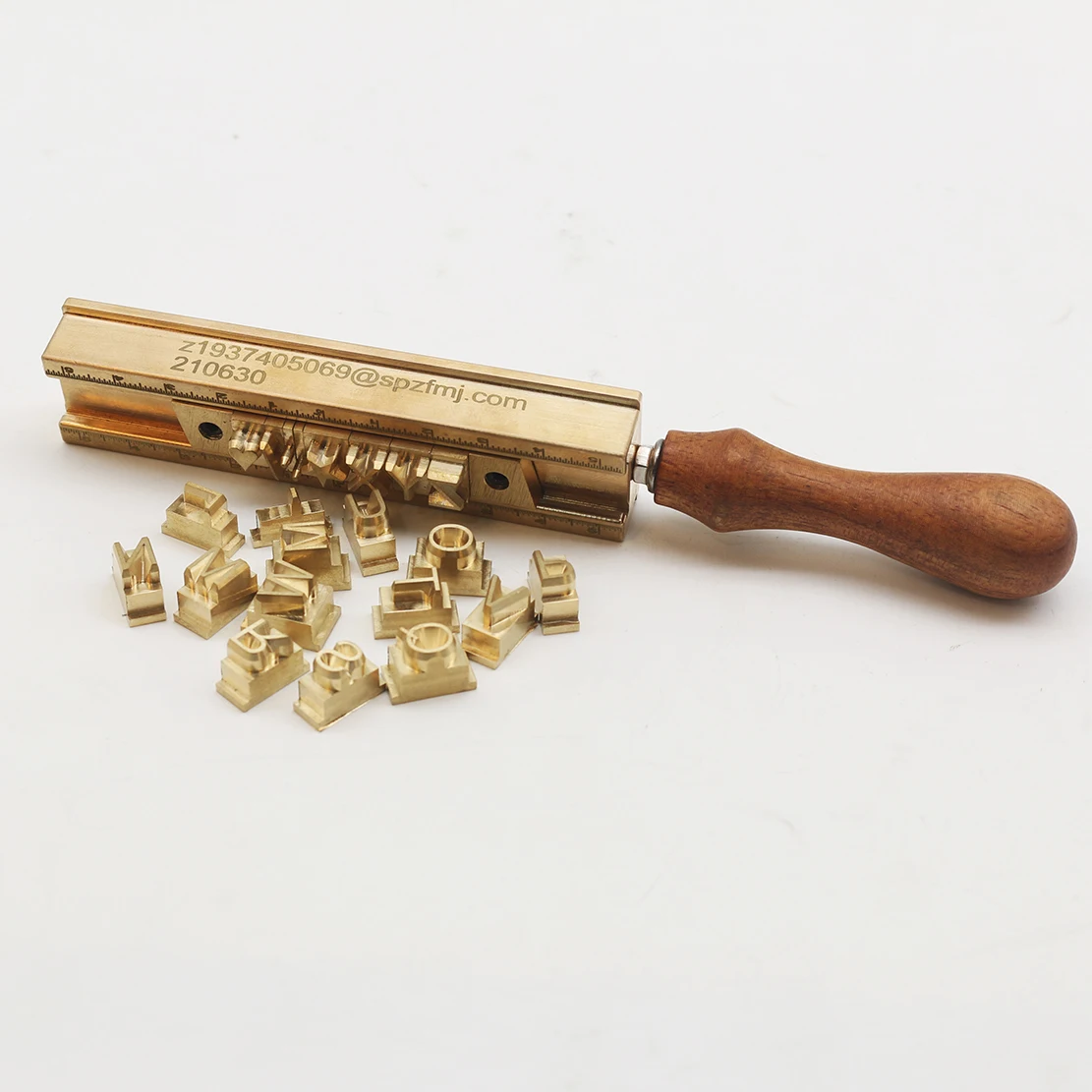 Custom Logo Name Letter Set With Number Symbols Brass Number and Letter Punch Set