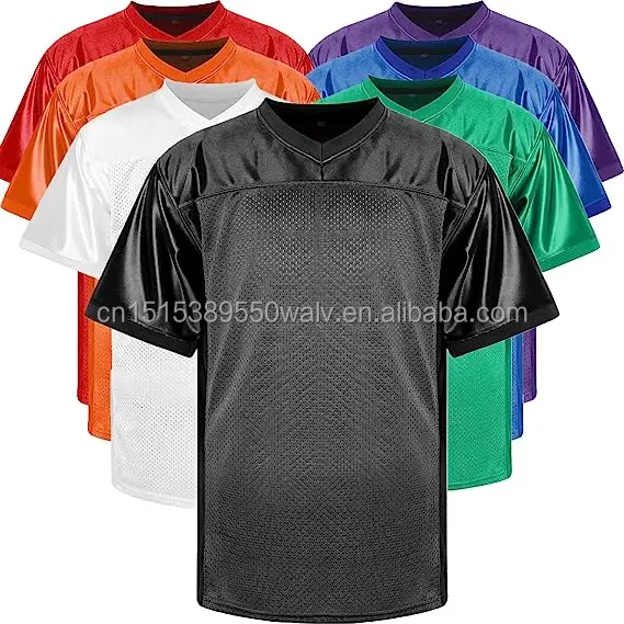 Blank Football Jersey Mesh Plain American Football Jersey Hip Hop
