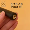 5/16*18 Piloted-Black Collar