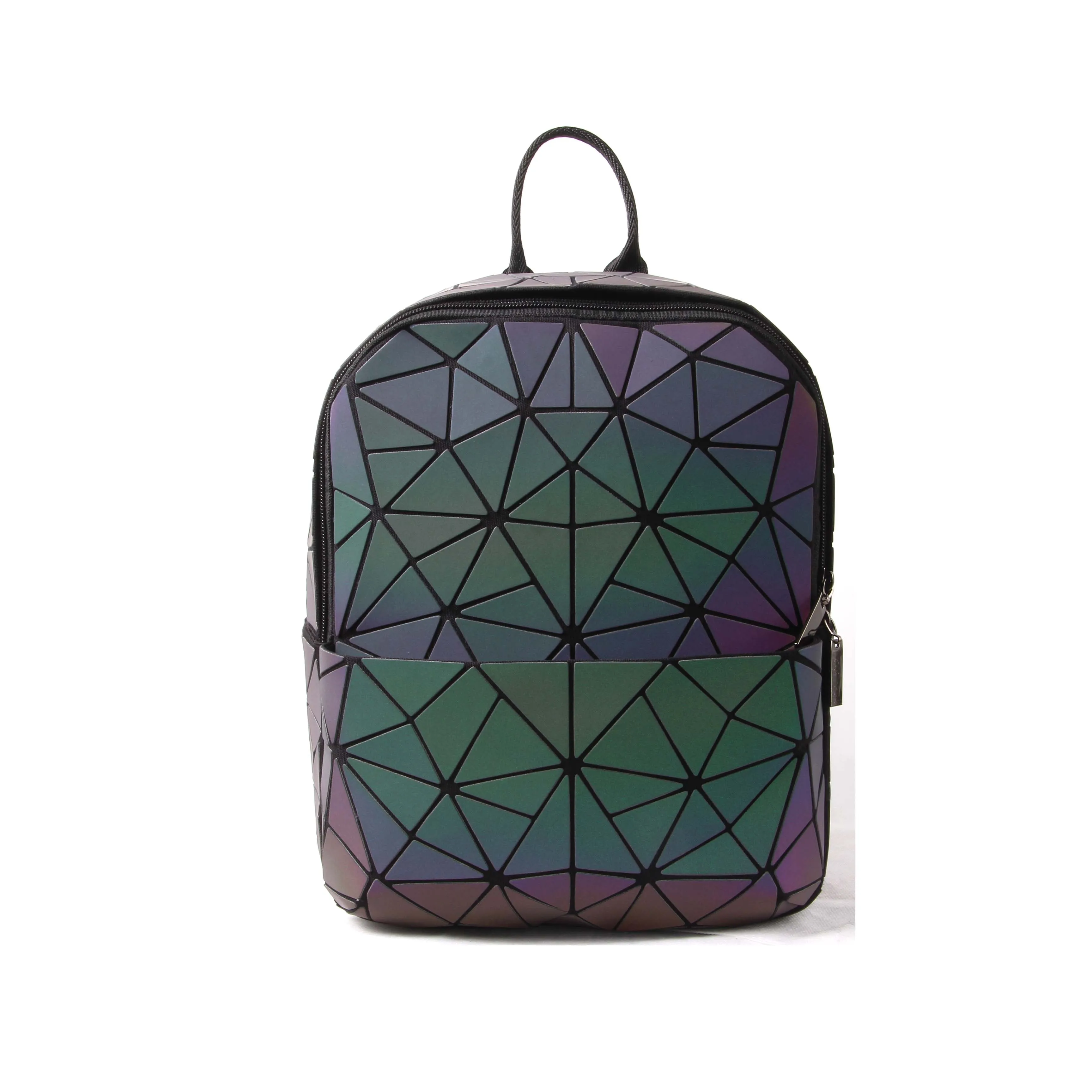 Holographic Geometric Color Changing Backpack 