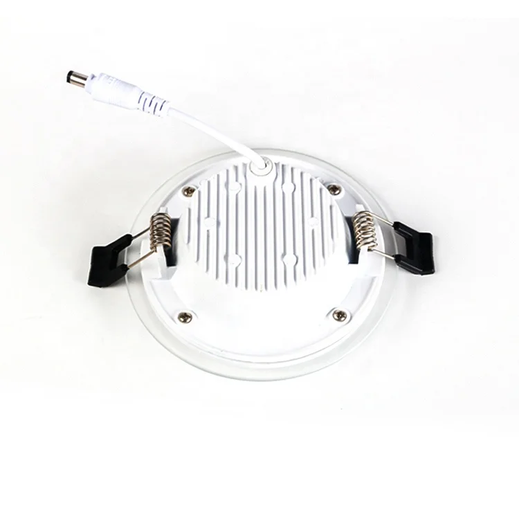 AKKO STAR HIGH LUMEN LED GLASS  ROUND PANEL LIGHT CEILING PANEL LIGHT WHITE and WARM 8INCH 25W