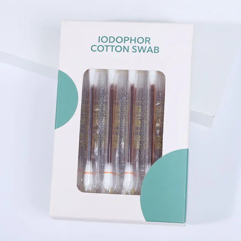 Filled Alcohol Cotton Bud Daily Wound Cleaning Liquid Swab