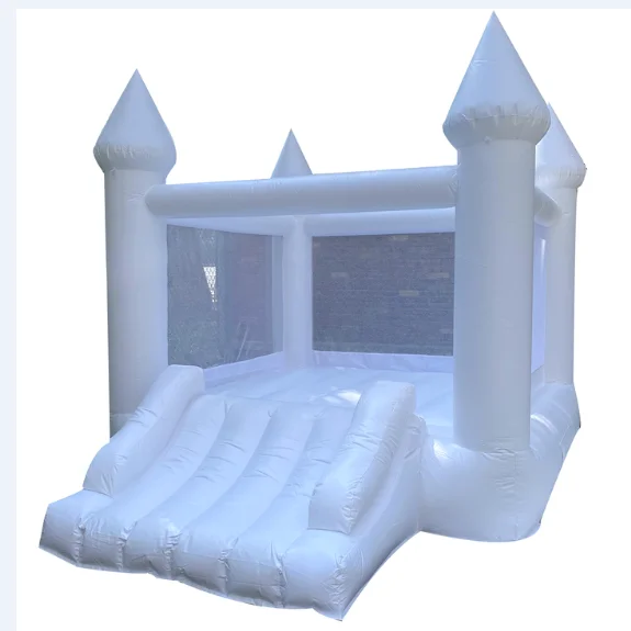 Bounce House Princess White and Black Wedding House for Rentals