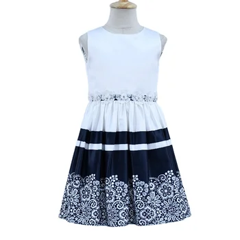 New Arrival Factory Supply Sleeveless High Quality Polyester Girls Clothing Dresses 2022 Summer Kids Wear