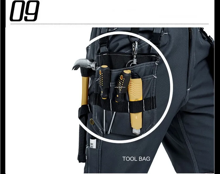 Winter Working Pants For Dust Proof Cargo Work Pants Reflective