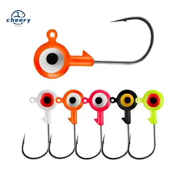 Cheery Palmer 10pcs/bag High Carbon Fishing Hooks 1.75g 3.5g 5g 7g Crappie Jig Lead Heads for Saltwater Pike Target Species – Metal Jig – view 2