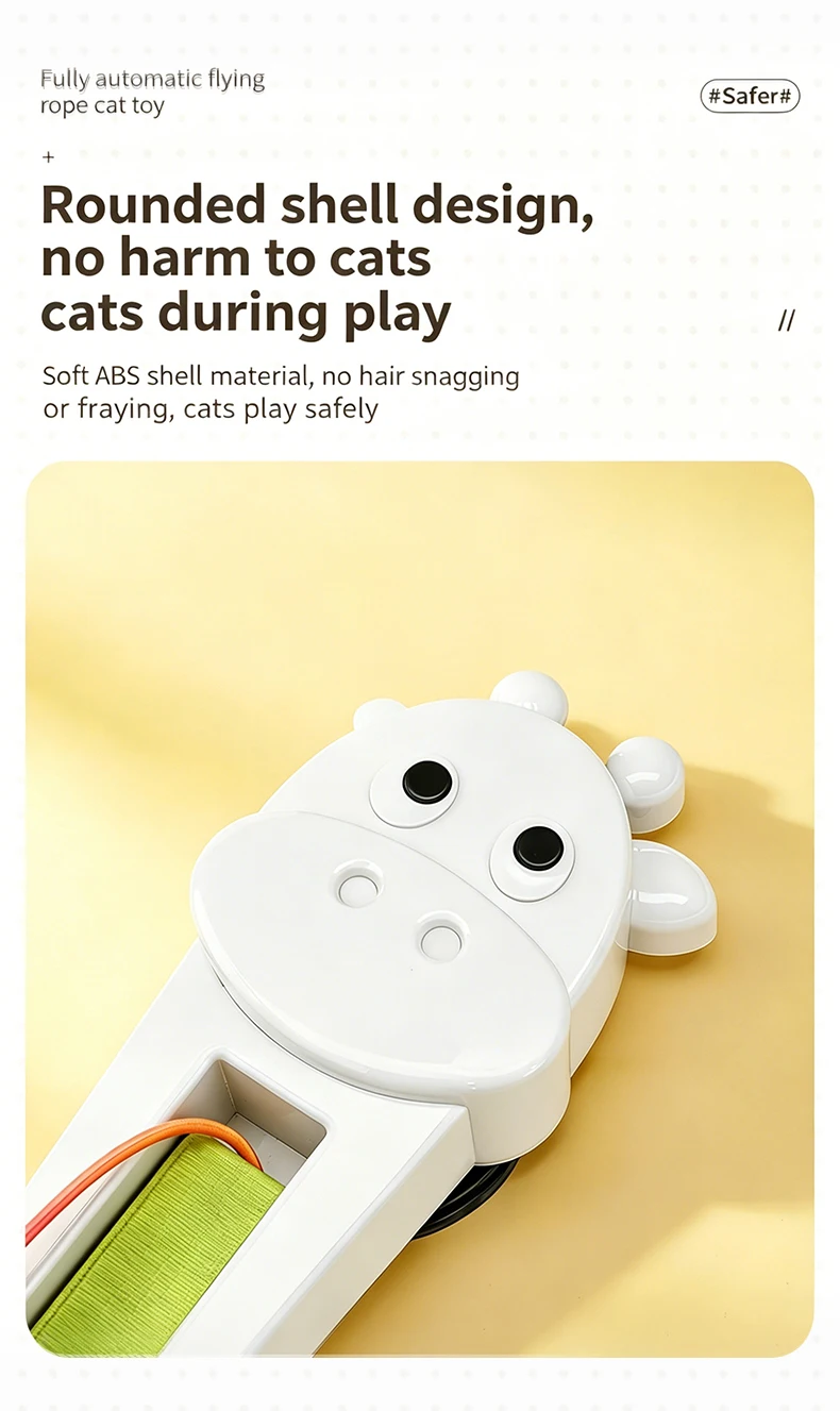 product new automatic hanging door cat rope toy interactive electric swing string exercise teaser machine for indoor cats-5