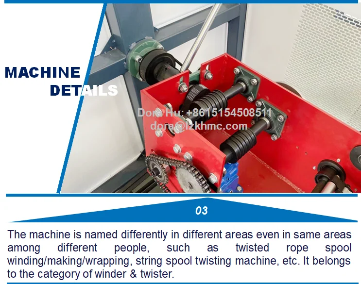 2 In 1 Pp Raffia Twine Twisting Spool Winding Machine Agricultural