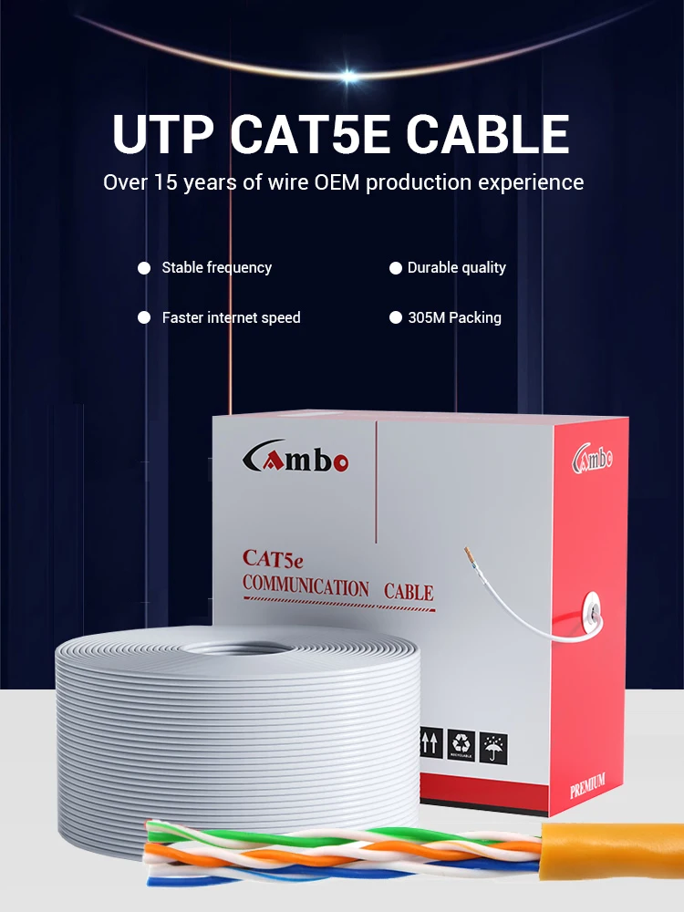 Utp 5e Network Communication Cable Utp Cat5e 305m Apply To Cctv Dahua ...