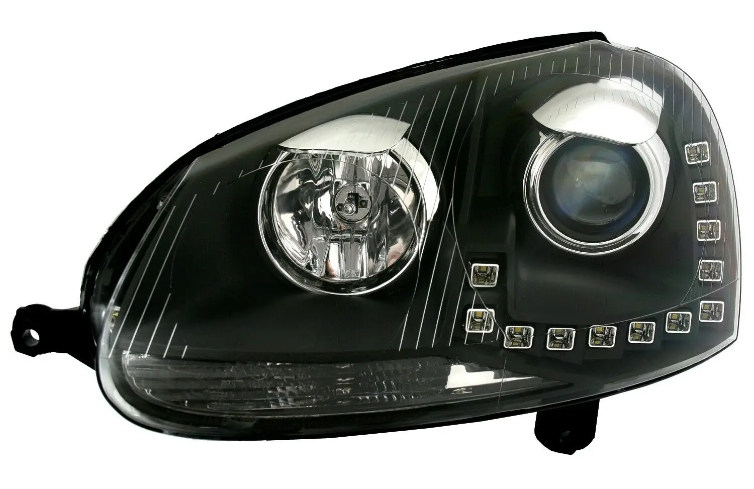 Drl Bi Xenon Gtd Headlights Set For Vw Golf Style Facelift Sequential
