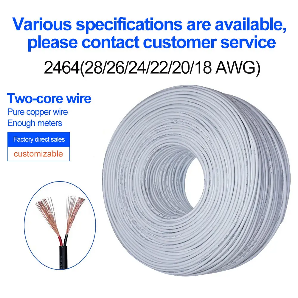 White Awm 2464 Vw 1 80c 300v 22awg 24awg 26awg 28awg Pvc Flexible