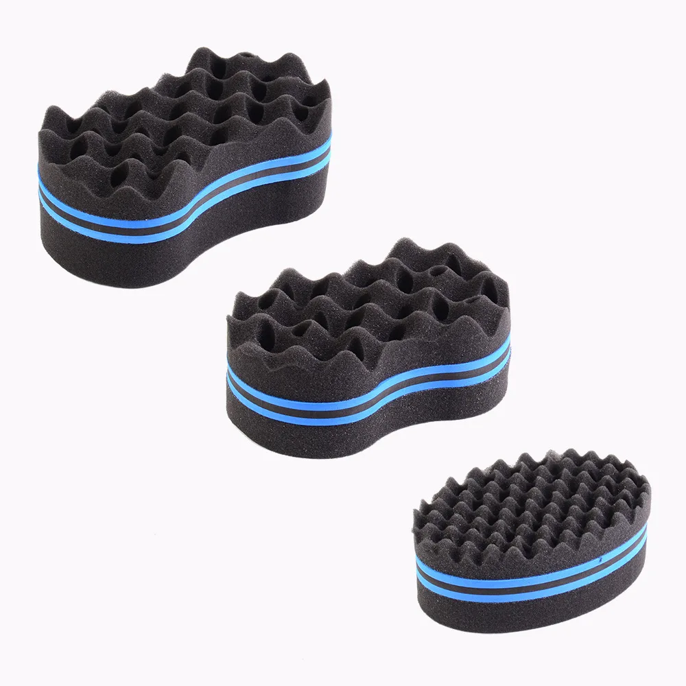 Custom  Men's Dreads Twisting Locks Dreadlocks Curl Brush Sponge Styling Double Wave Magic Hair Twist Sponge