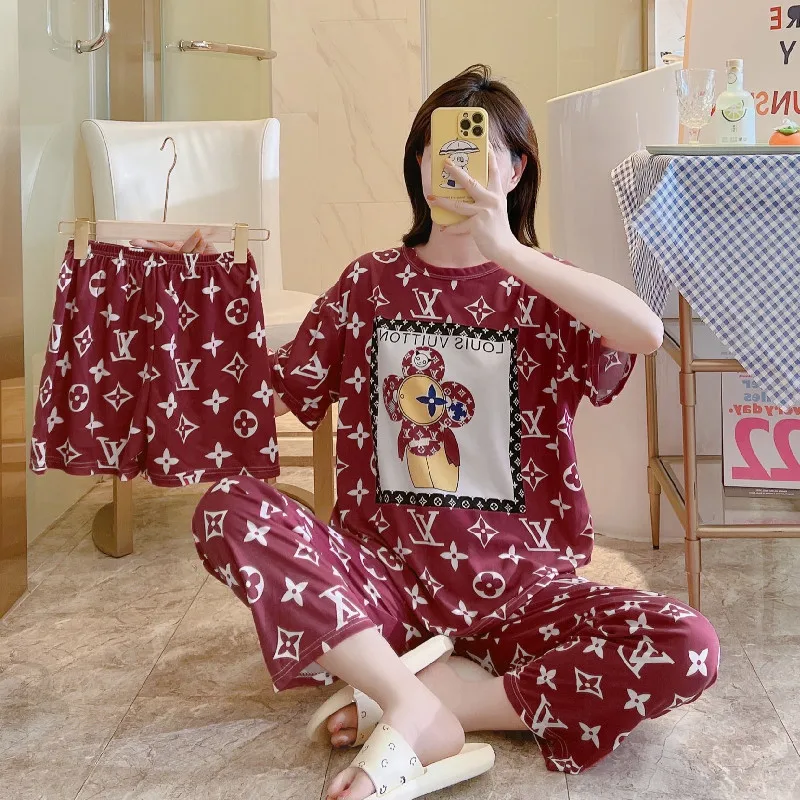 Foreign Trade Pajamas Korean Style2022New Pajamas Women's Summer