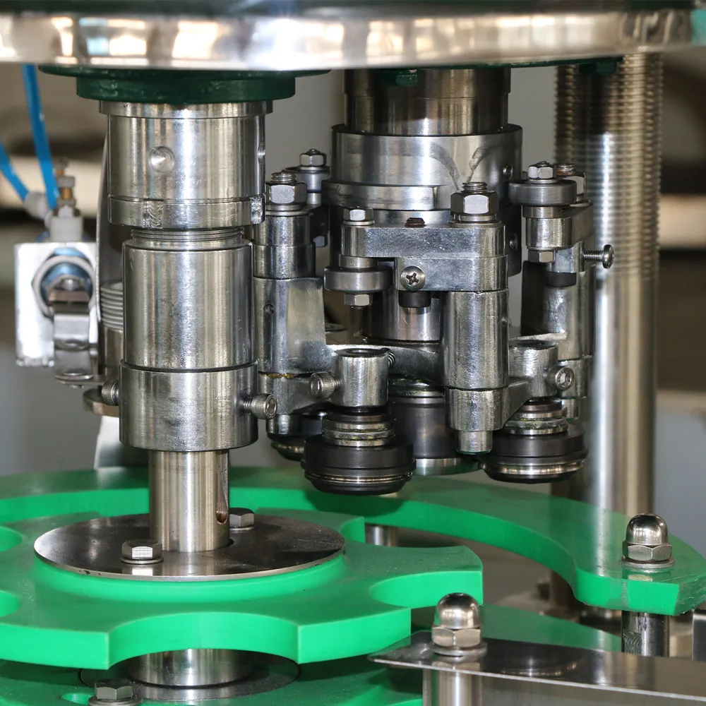 Small Scale Separated Type Automatic 12 Heads Can Filling Sealing Machine for Juice Coffee