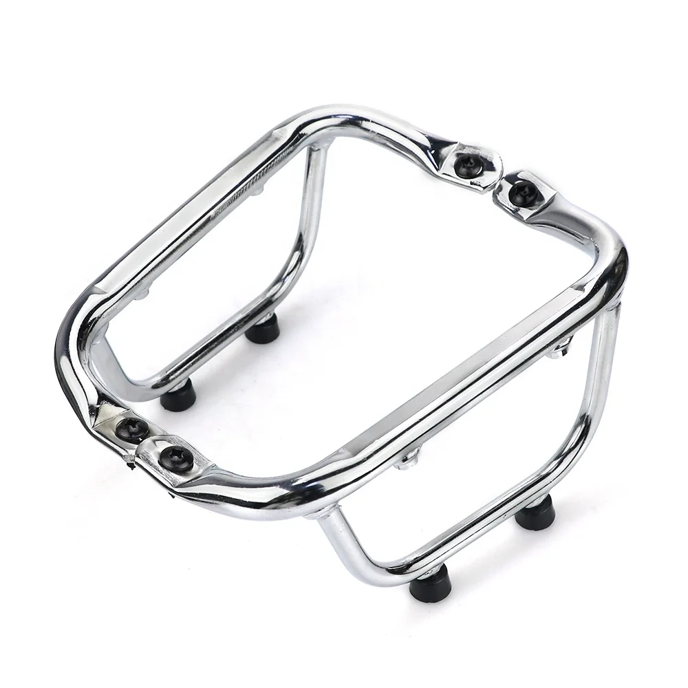 Motorcycle Cargo Rack For Vespa GTS 250 300 (2017-2023) – Foot Pedal Mount, Rust-Resistant Steel, Extra Storage