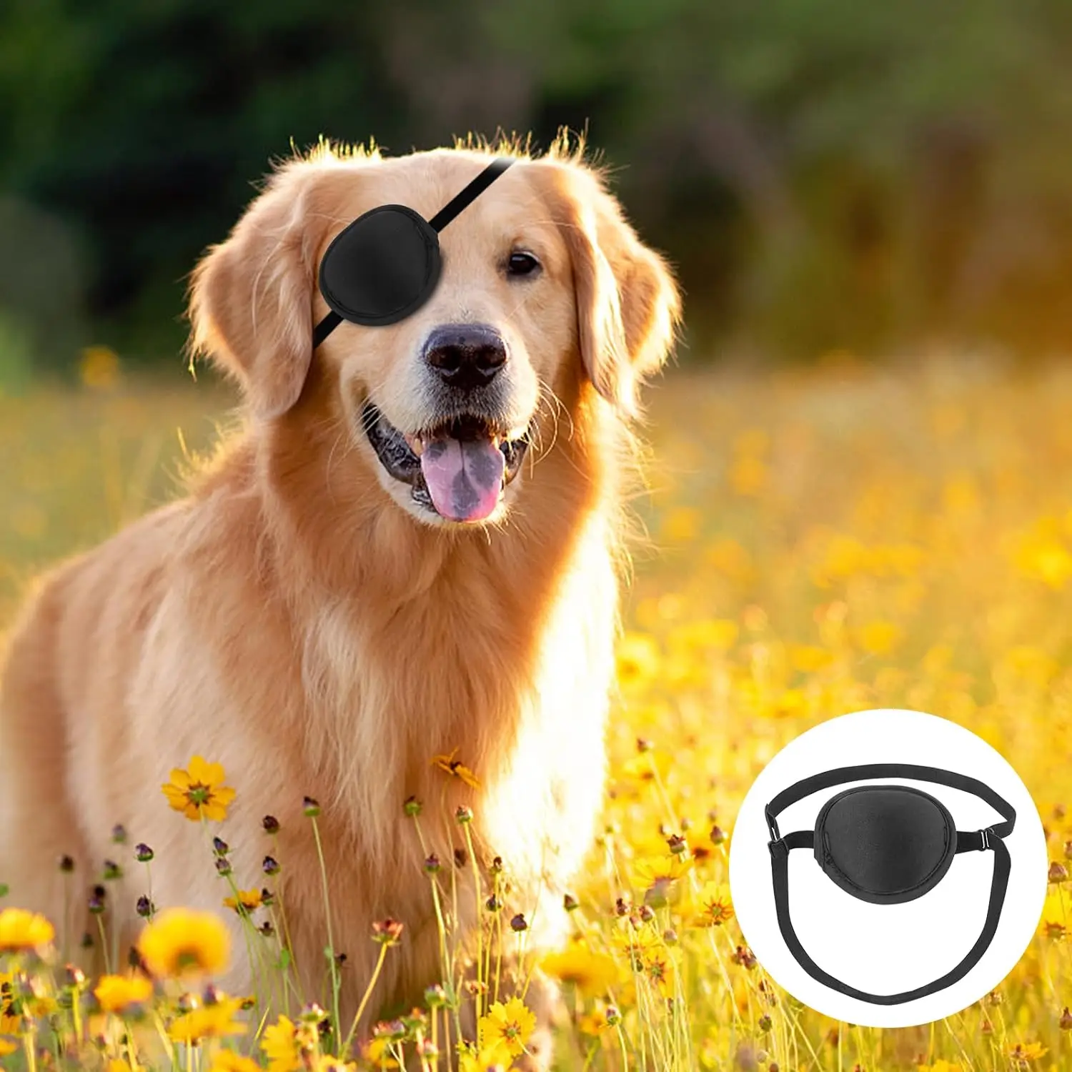 Dog Eye Patch Eye Patch For Dogs Eye Injuries After Surgery Wounds Adjustable Soft Eyepatch