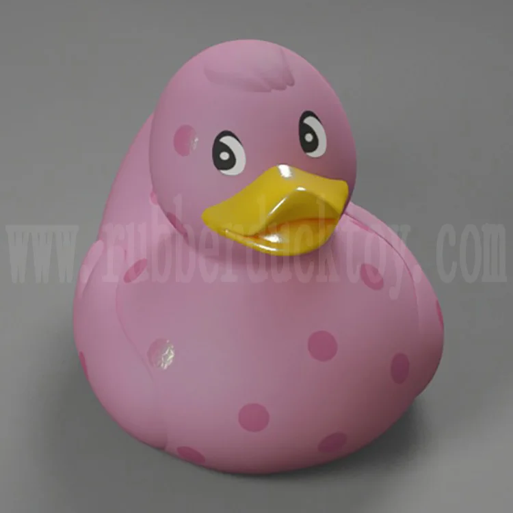 Оптовая продажа, дешевая плавающая розовая резиновая утка 8 см, розовая утка для ванны с индивидуальным логотипом, игрушка для ванны розовая утка