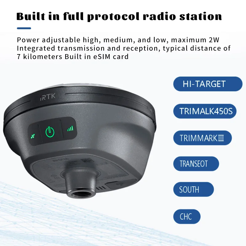 Hi Target Irtk10 Gnss Rtk Base Station And Rover Gps Land Surveying ...