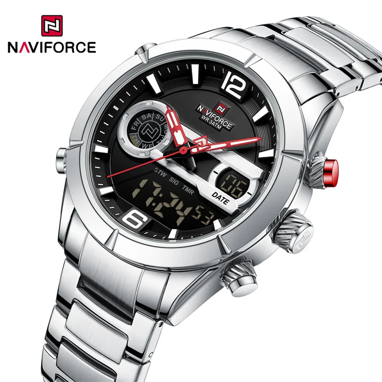 Naviforce Sbs Waterproof Quartz Analog Digital Watch Oem