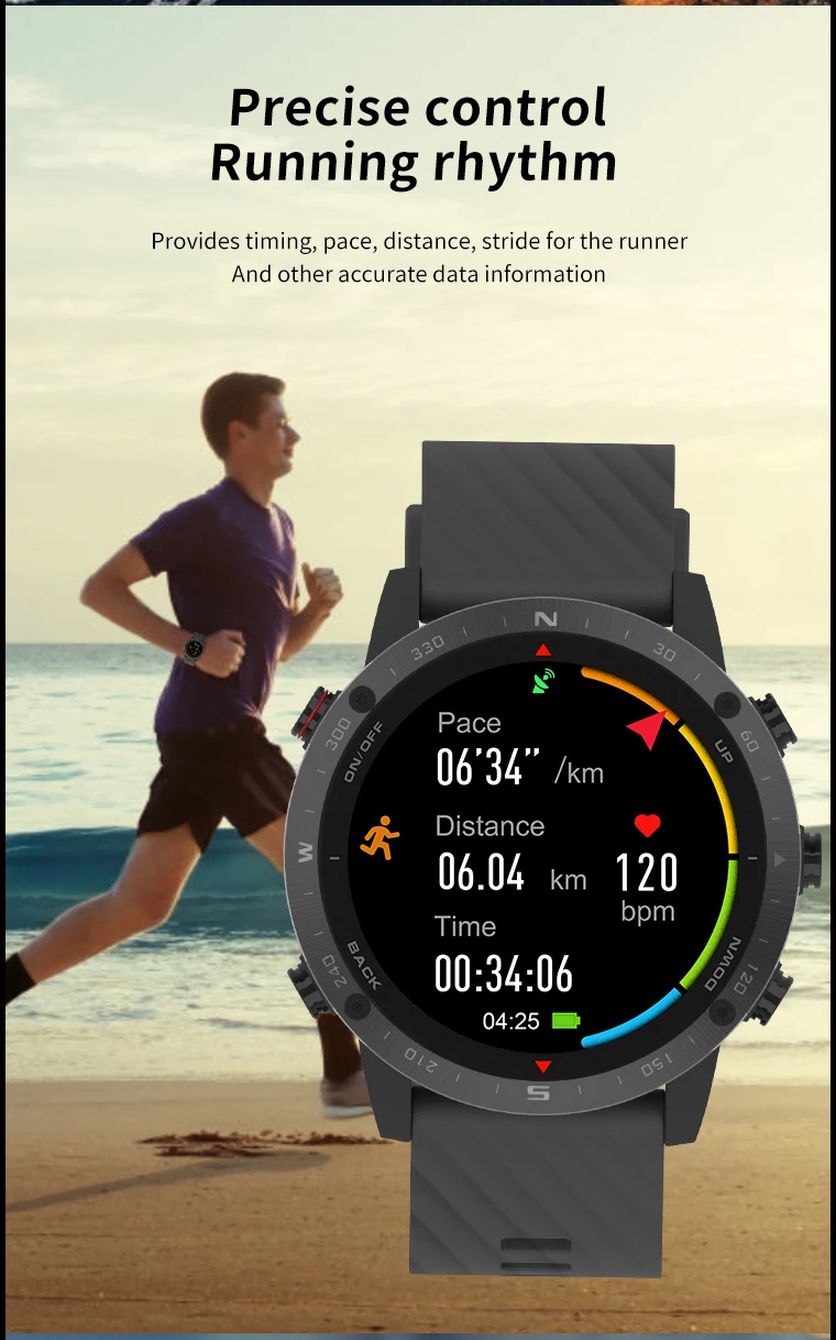 G5 PRO Relojes Smart Watch 1.3Inch AMOLED 50m Waterproof GPS Altitude Meter Heart Rate Monitoring Outdoor Sport Smartwatch 2025