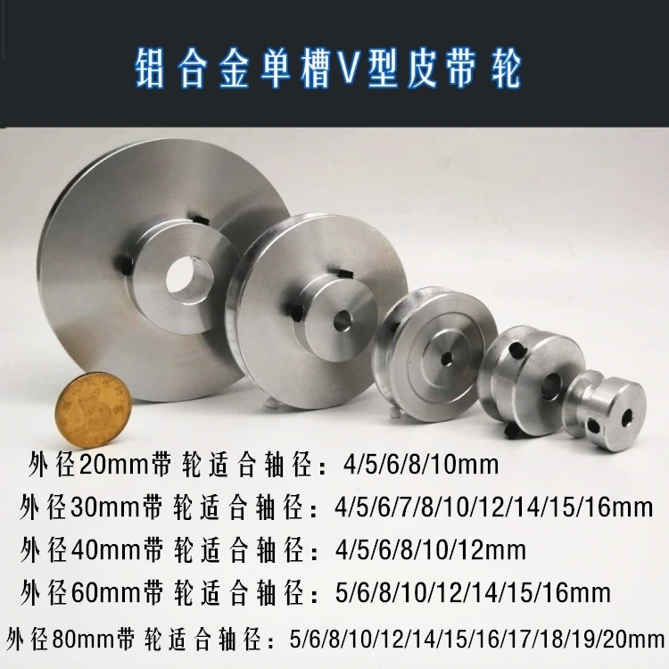 2 Poulies V En Alu - Alésage 10mm, Diamètre 50mm - Pour Courroie PU Ronde 3-5mm - Machines DIY, Perçage, Fitness