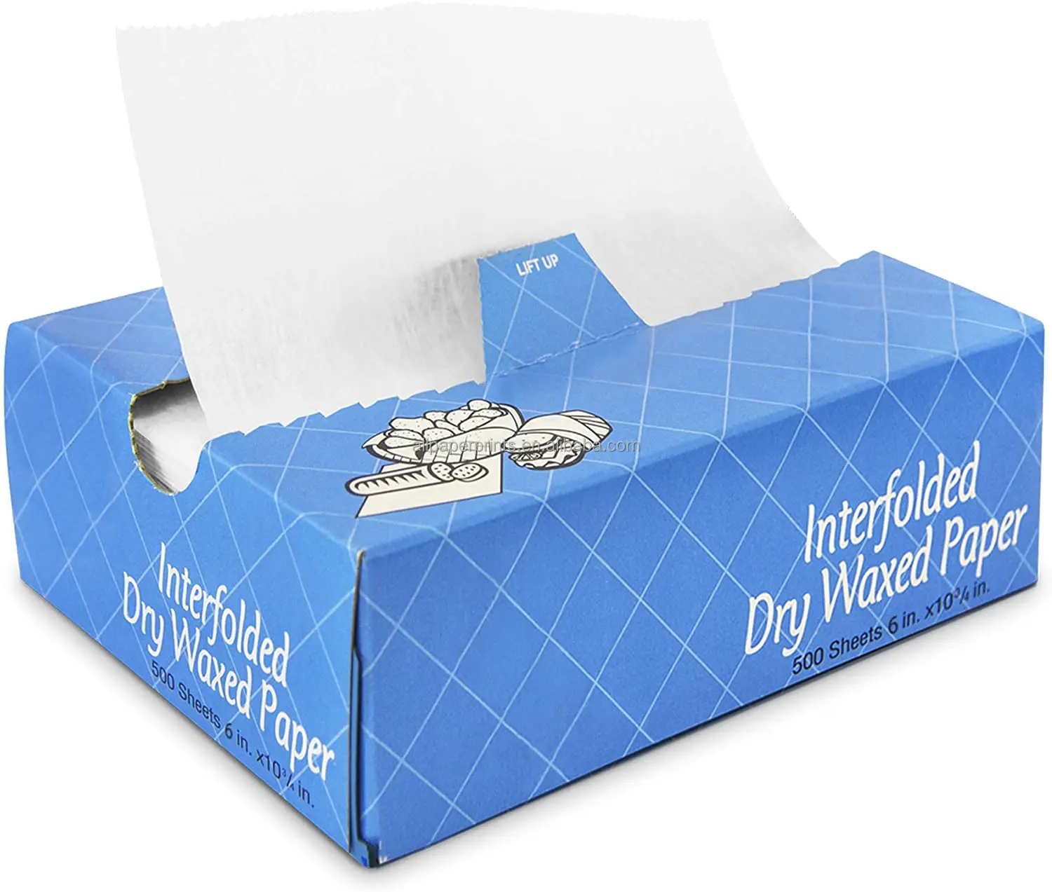 Durable Packaging SW-12 12 x 10 3/4 Interfolded Deli Wrap Wax Paper