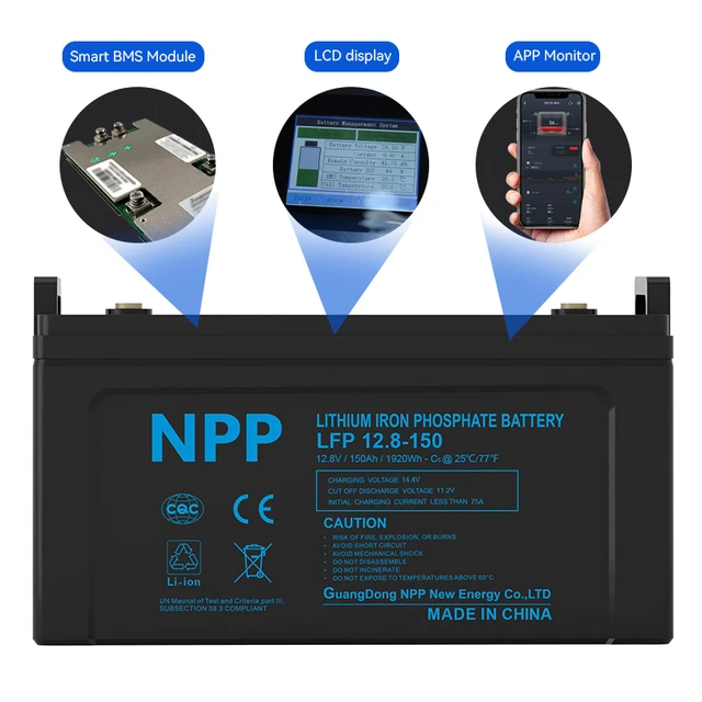 LiFePo4 200ah 100ah 150Ah Solar Batteries 3.2V 12.8V 32700 Lithium Ion battery Energy Storage Battery