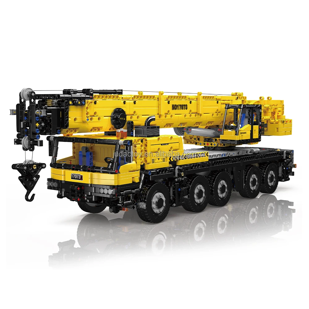 MOULD KING 17073 Engineering puzzle Building Kits 3218pcs Motorized LTM1110 Crane Tuck MOC Puzzle Toys for Kid Christmas Gift