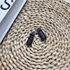 Black No-Hole Leather Strap End