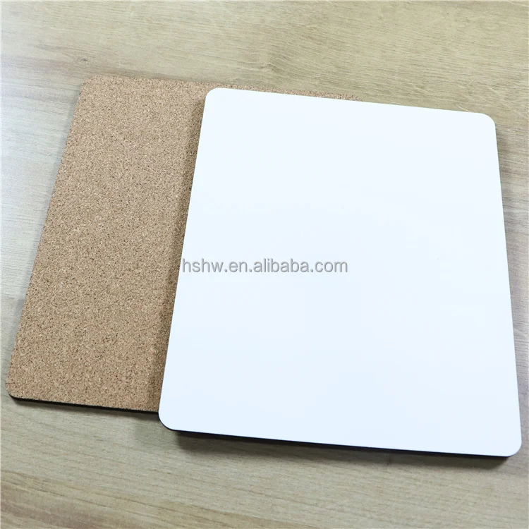 Personalized Custom Printing 19x23cm Place Mat Blank MDF Cork Table Placemats for Sublimation