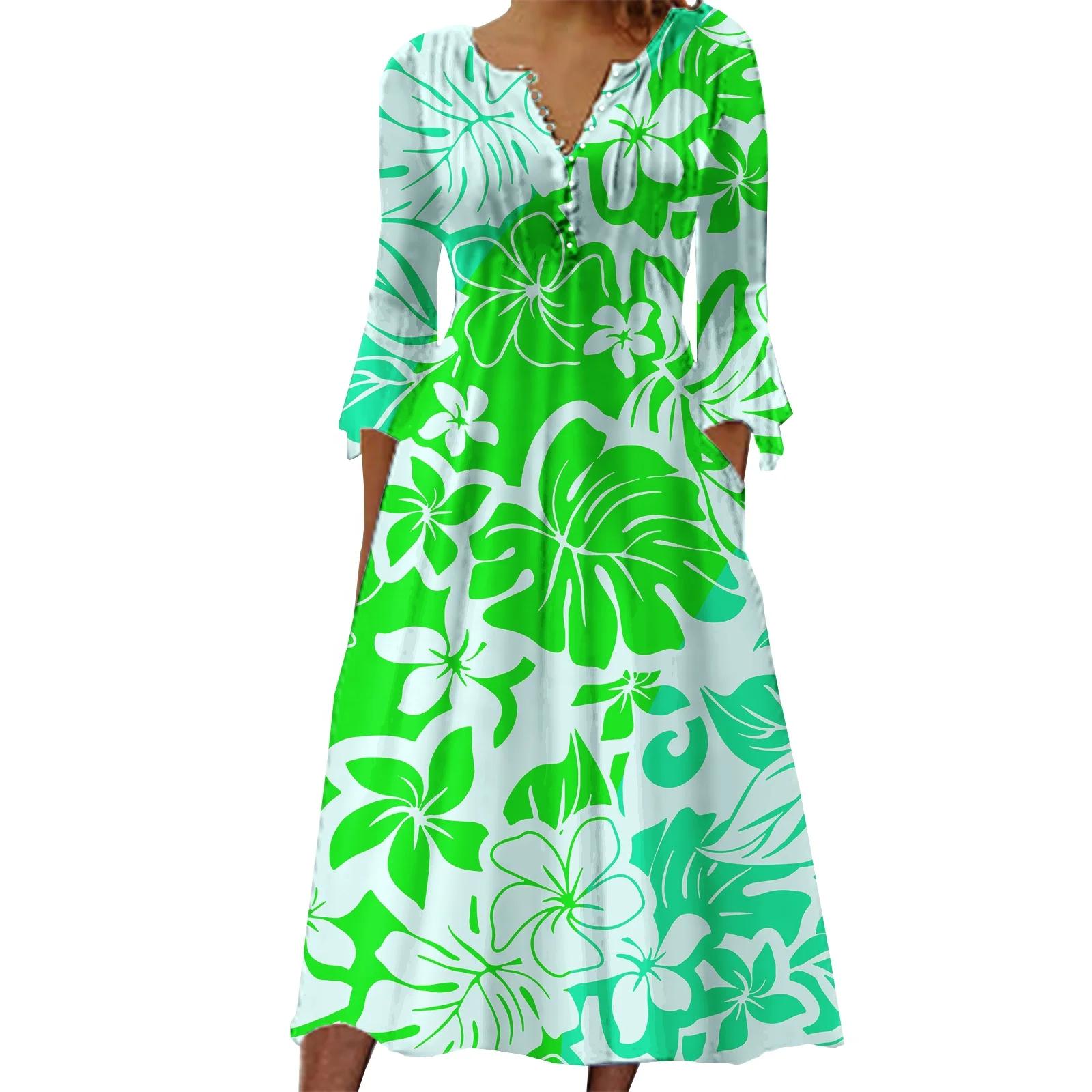 Shop Our Women's Clothing Monstera Leaf Tropical Print Dress Shop Our Women's Clothing Monstera Leaf Tropical Print Dress