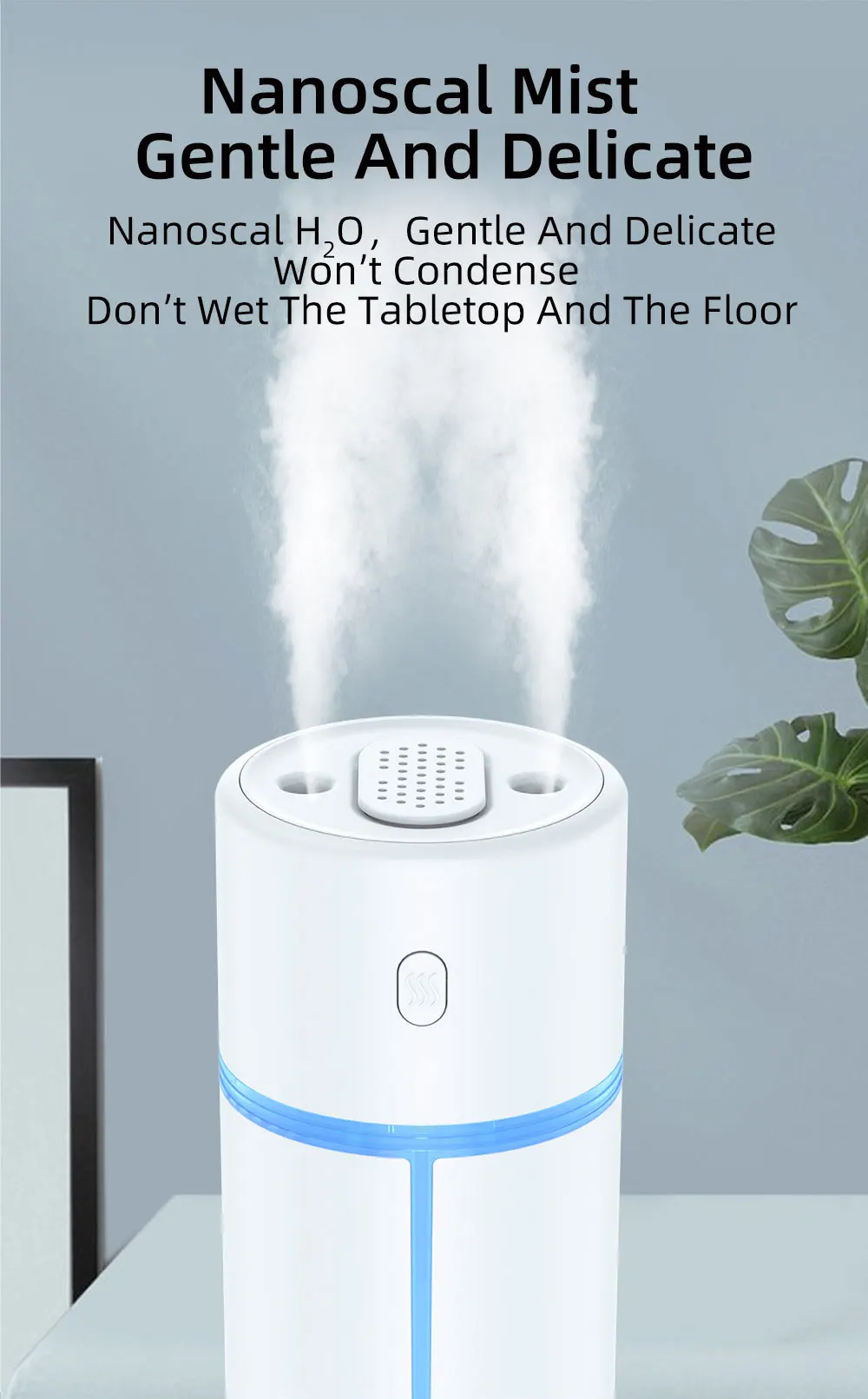 300Ml Air Humidifier Rechargeable Diffuser Humidifiers Usb Mist Humidifier For Car