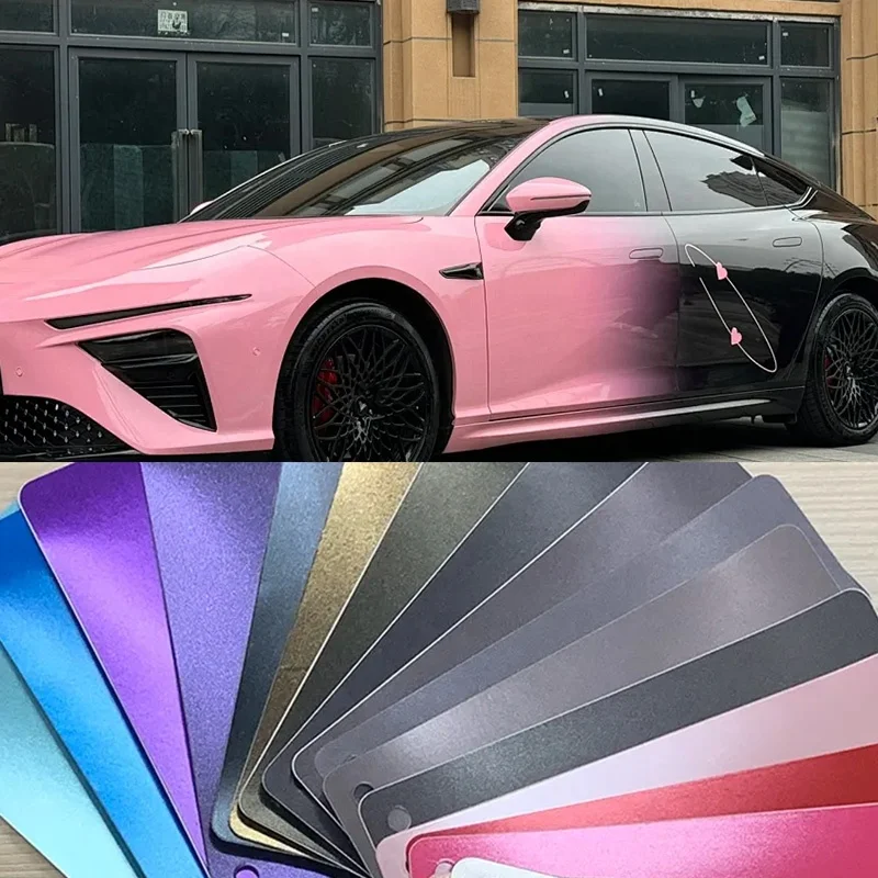 Manufacturer Ultra Colorful Matte Car Wrap Vinyl Self-Adhesive Color Changing Car Body Coating Wrap PVC TPU Wrap Coating Vinyl